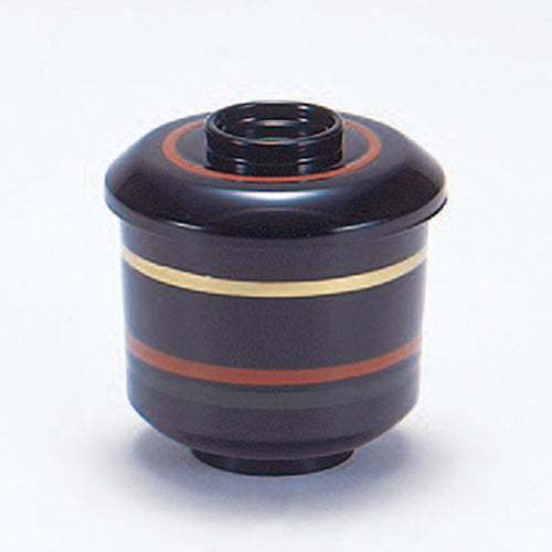 350-32014　コマ加伏吸物椀　黒3色線