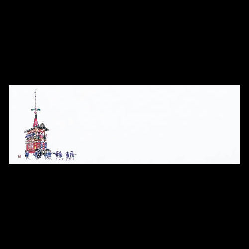 201-20129 上質紙13cm長角マット 祇園祭り (7月)