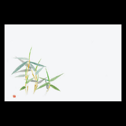 201-10085 38cm上質紙マット 笹(オールシーズン)