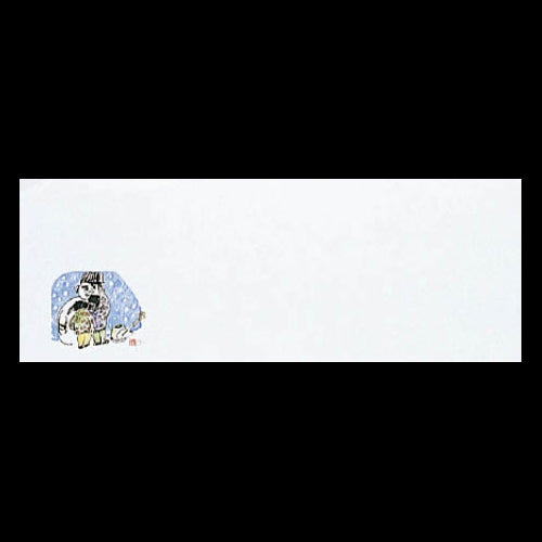 192-20115　箸置雲竜和紙マット　雪だるま (1・2月)