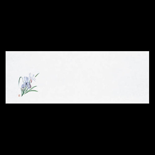 192-20124　箸置雲竜和紙マット　花菖蒲 (5・6月)
