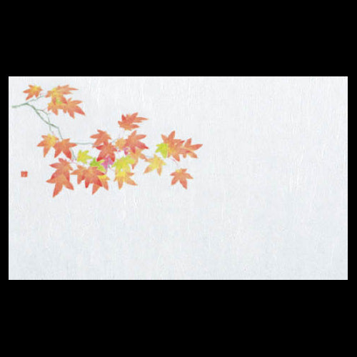 192-30028　尺5雲竜和紙マット　紅葉 (9・10月)