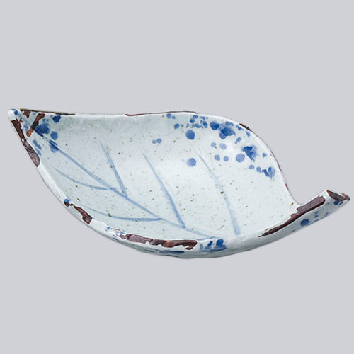 707-10298　瀬田川(葉脈)ねじり葉型多用鉢