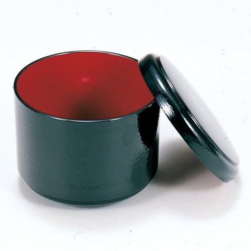 360-29152　新都飯器　黒ハケ目内朱