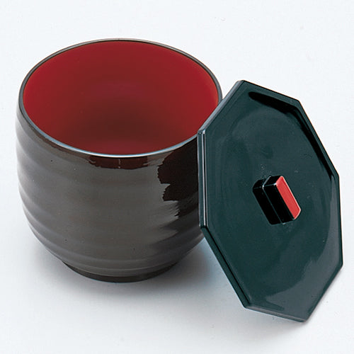 360-18112　ロクロ飯器　タメ内朱