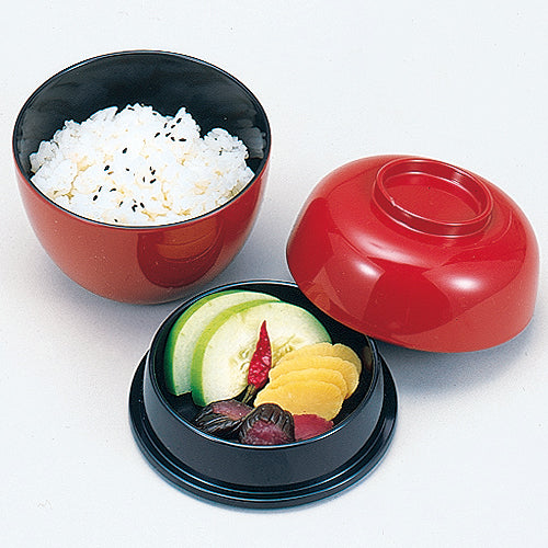 中堂飯器　朱内黒