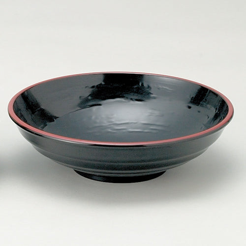 390-76013　7寸吉野椀　黒天朱