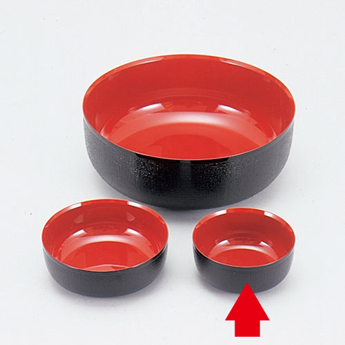 布目鉢　黒内朱