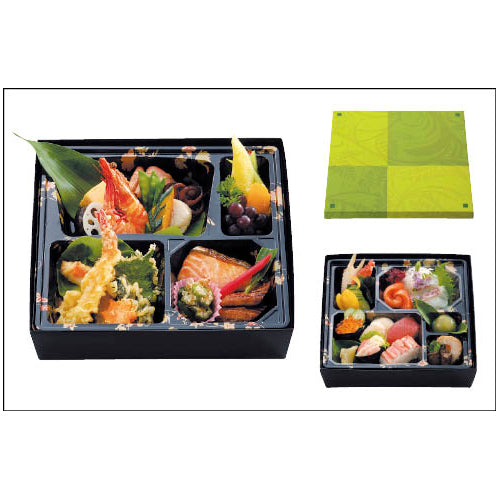 二段弁当容器　80-80　福茶