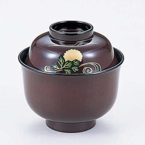 350-40202　弥生椀　総タメ菊水内黒