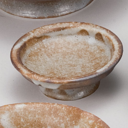 志野　向付 志野織部台付向付(しのおりべだいつきむこうづけ) Shino oribe