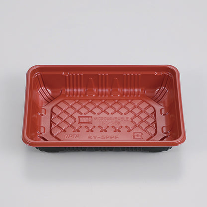 弁当容器　KY-5PPF朱黒<2400個入>
