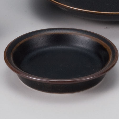 516-00109 柚子黒天目薬味皿