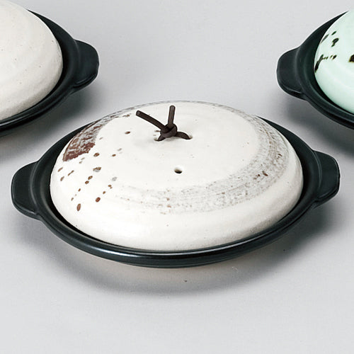 535-00123　白志野刷毛目5.5寸陶板(組)