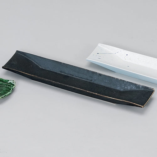 535-00140　金結晶両上り47cm長皿