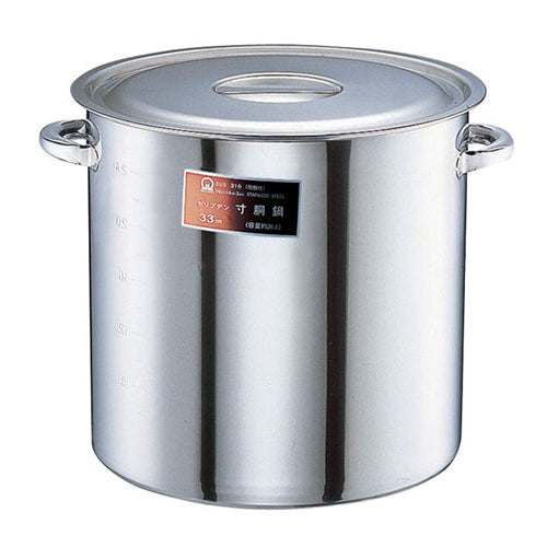 モリブデン目盛付寸胴鍋・耐酸鋼