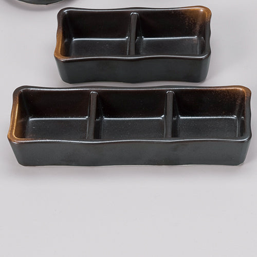 542-114070080　やきしめ　三品皿　小