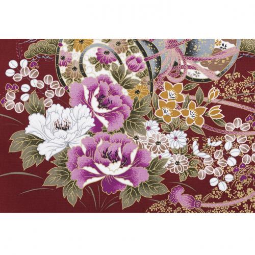 座布団カバー「鼓花絵」