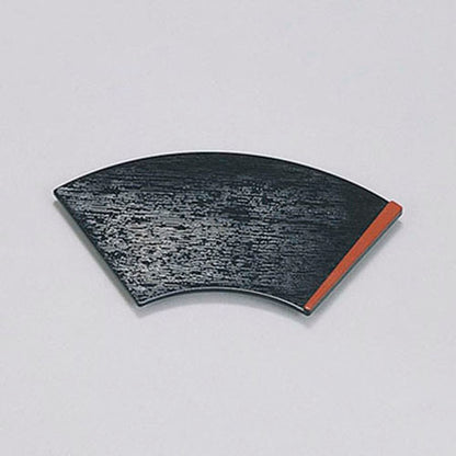 420-67011　扇面　黒天朱