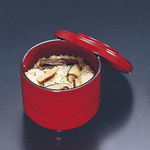 花名飯器　朱カスリ内朱