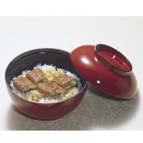 4.5寸丼　朱内黒