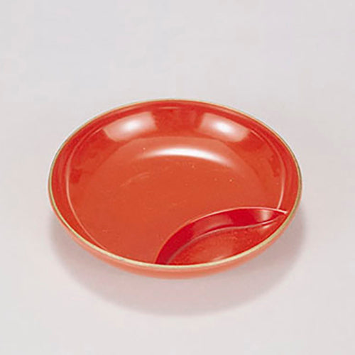 450-72013　取皿<立食パーティ用>　朱渕金