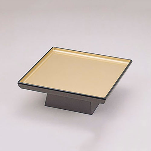 435-38221　8寸高台正角三宝　金パール