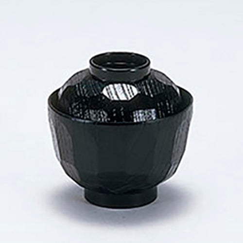 350-66022　3.2寸亀甲小吸物椀<厚口>　黒