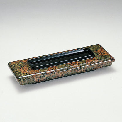 380-33231　う平<特大>　グリーン木の葉内朱<A型、仕切有>