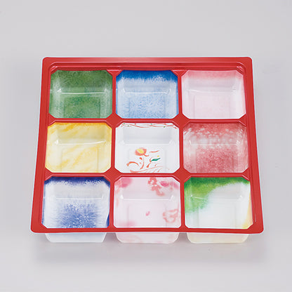 弁当容器　70-70黒椿(ワンピース)<300個入>