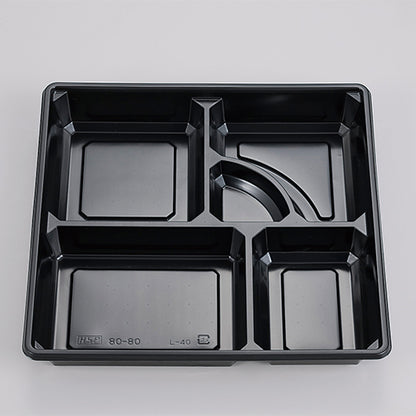 弁当容器　80-80黒椿(ワンピース)<300個入>
