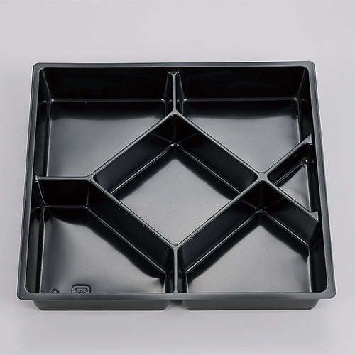 弁当容器　80-80黒椿(ワンピース)<300個入>