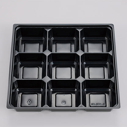 弁当容器　80-80黒椿(ワンピース)<300個入>