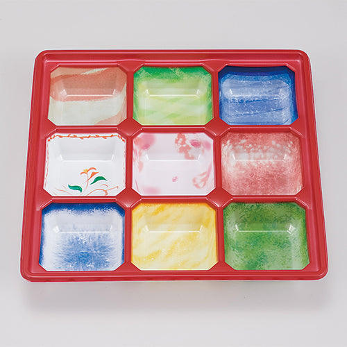 弁当容器　80-80黒椿(ワンピース)<300個入>