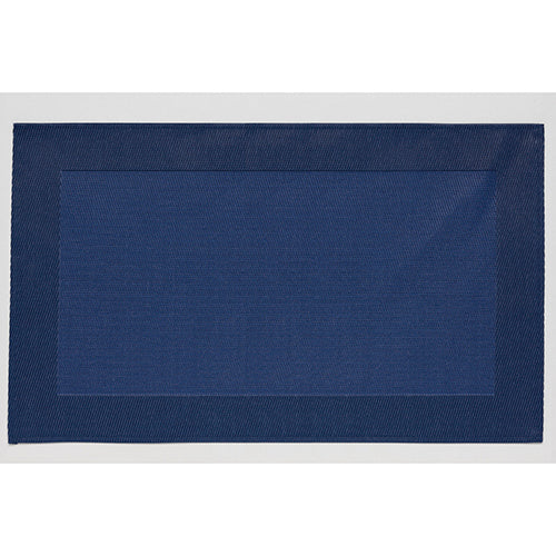 840-30105　ランチョンマット　縫製仕上　TX-31432　渕つき格子　紺