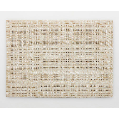 840-30106　ランチョンマット　縫製仕上　TX-88155　格子ランダム　キナリ