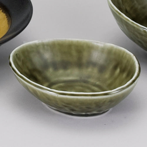 530-10018　織部だ円小鉢