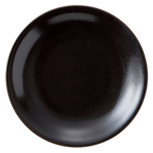 516-00801　柚子黒天目 6.5皿