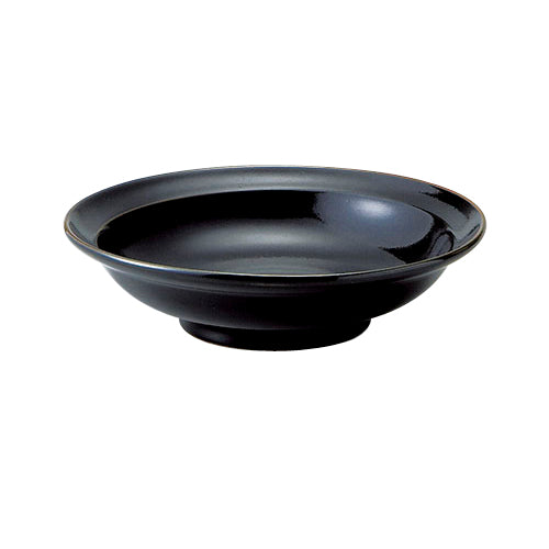 516-00812　柚子黒天目 8.0丸高台皿