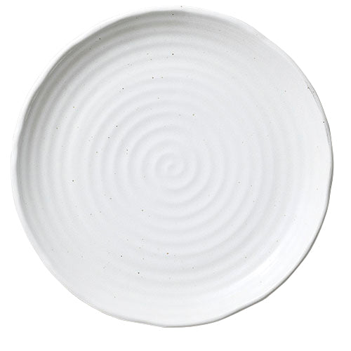 517-00034　粉引釉 9.7寸大皿