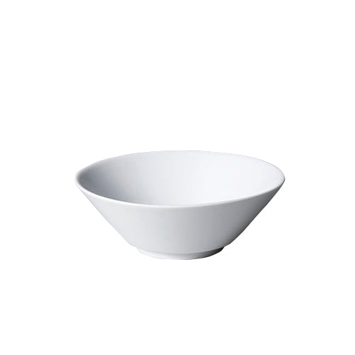 531-502000210　白磁 6.3切立丼