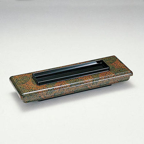 380-33231　う平<特大>　グリーン木の葉内朱<A型、仕切有>