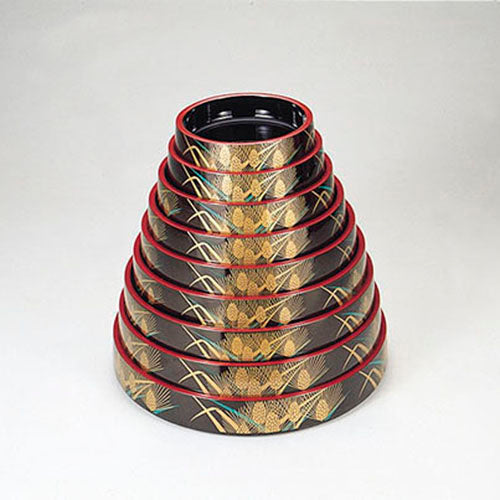富士型丸桶　麦内黒
