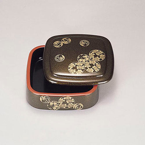400-22008　7寸胴張角桶　蓋　花丸