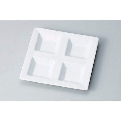 610-11102　6.5寸太白四点皿