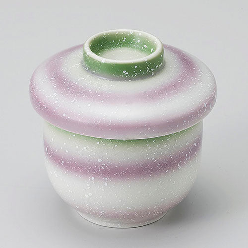 610-21050　ひわ紫たたき　かぶせ蒸碗(小)
