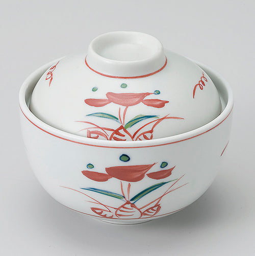610-26003　赤絵小花蓋物