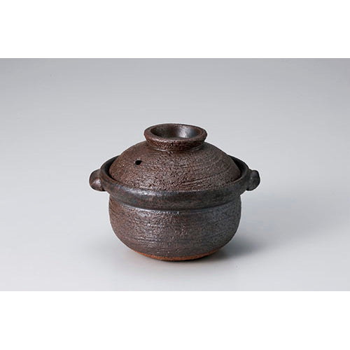 721-10131　黒手作り4.5寸深鍋