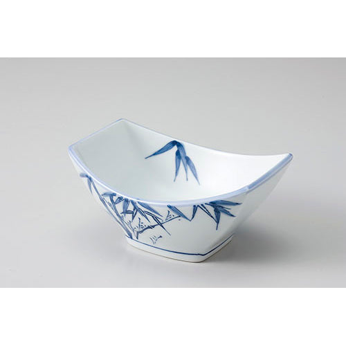 071-35　竹絵舟型小丼