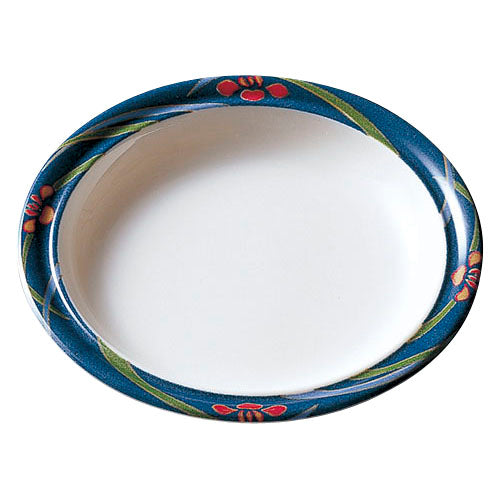 133-10126　小皿　花菖蒲紋コン(CL-11-SB)